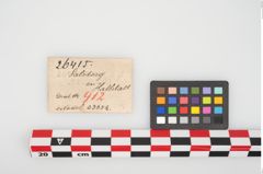 Etikett zu Bronzemehrkopfnadel (NHMW-PRAE-026415)